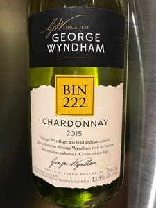 George Wyndham Wyndham Estate Bin 222 Chardonnay 2015